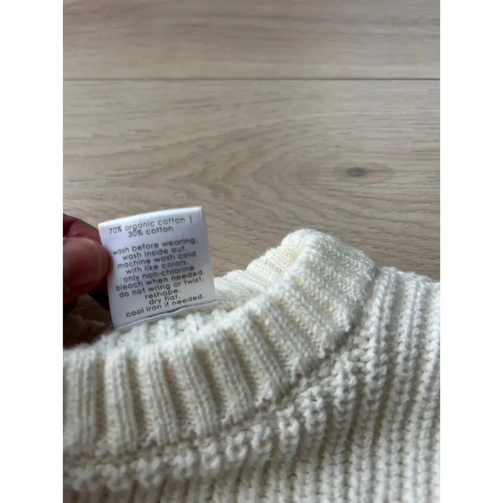 Little Co. Lauren Conrad Cream Pullover Knit Chunky Sweater - Size 18 months - Picture 7 of 8